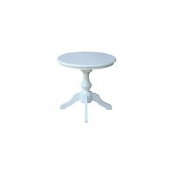Brand new 🥰 International Concepts 30 Round Top Pedestal Table- 28.9H White 🥰 -International Concepts Sales unnamed file 2383