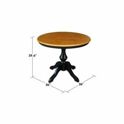 Wholesale 😍 International Concepts 36 Round Top Pedestal Table - 28.9H Honey Brown 🔔 -International Concepts Sales unnamed file 2390