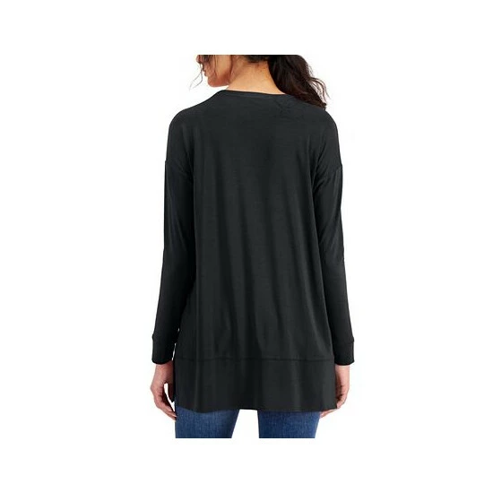 Best deal โ๏ธ INC International Concepts ๐ฉ Women's Side-Vent Tunic, Created For Macy's Deep Black ๐ฅฐ 4 Best deal โ๏ธ INC International Concepts ๐ฉ Women's Side-Vent Tunic, Created For Macy's Deep Black ๐ฅฐ - Image 2