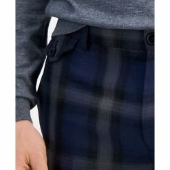 New 🛒 INC International Concepts Men's Slim-Fit Shadow Plaid Suit Pants, Created For Macy's Navy Combo 🔔 -International Concepts Sales unnamed file 2413