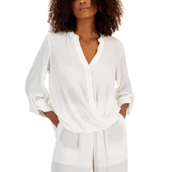 Brand new 😀 INC International Concepts Men's Flynn Fleece Trimmed Zip-Front Jacket, Created For Macy's Antique White ❤️ -International Concepts Sales unnamed file 242