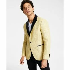 Budget ๐คฉ INC International Concepts Men's Slim-Fit Sequin Sport ๐งฅ Coat, Created For Macy's Inc Gold ๐
