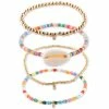 Promo 🎁 INC International Concepts Gold-Tone 3-Pc. Set Crystal & Shell Charm Beaded Stretch Bracelets, Created For Macy's Multi ✨ -International Concepts Sales unnamed file 2446