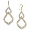 Top 10 ⌛ INC International Concepts Gold-Tone Pavé Interlocking Link Drop Earrings, Created For Macy's Gold/cryst 🔔 -International Concepts Sales unnamed file 2463