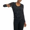 Coupon 👏 INC International Concepts Petite Printed Side-Ruched Mesh Top, Created For Macy's Riley Ditsy Floral 💯 -International Concepts Sales unnamed file 2488