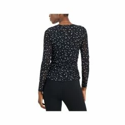 Coupon 👏 INC International Concepts Petite Printed Side-Ruched Mesh Top, Created For Macy's Riley Ditsy Floral 💯 -International Concepts Sales unnamed file 2489