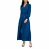 Brand new ✔️ INC International Concepts 👩 Women's Surplice-Neck Smocked-Cuff Maxi 👗 Dress, Created For Macy's Aqua Lake ✨ -International Concepts Sales unnamed file 2491