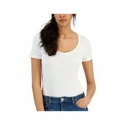 Top 10 🔥 INC International Concepts 👩 Women's Scoop-Neck T-Shirt, Created For Macy's Pale Mauve 😀 -International Concepts Sales unnamed file 2515