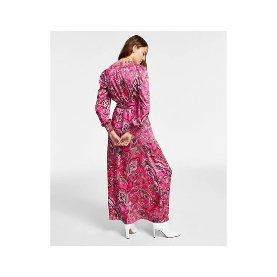 New 🛒 INC International Concepts 👩 Women's Paisley Maxi 👗 Dress, Created For Macy's Electric Pink 🔔 4 New 🛒 INC International Concepts 👩 Women's Paisley Maxi 👗 Dress, Created For Macy's Electric Pink 🔔 - Image 2