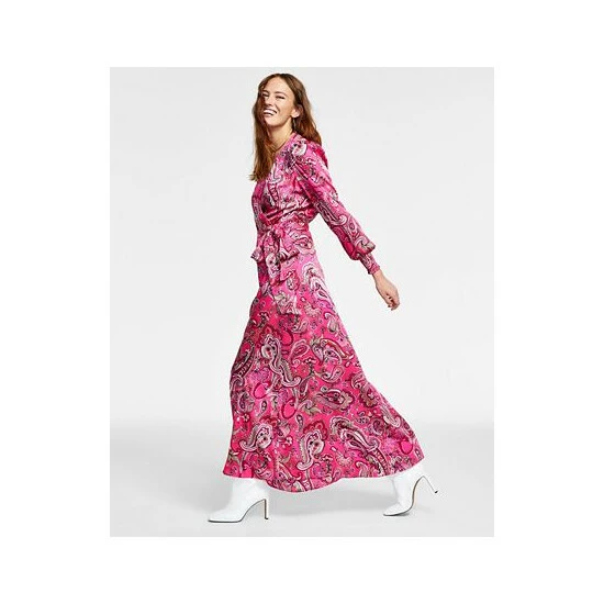 New 🛒 INC International Concepts 👩 Women's Paisley Maxi 👗 Dress, Created For Macy's Electric Pink 🔔 5 New 🛒 INC International Concepts 👩 Women's Paisley Maxi 👗 Dress, Created For Macy's Electric Pink 🔔 - Image 3