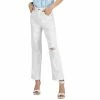 Discount ⌛ INC International Concepts 👩 Women's High Rise Ripped Straight-Leg 👖 Jeans, Created For Macy's White ❤️ -International Concepts Sales unnamed file 2524