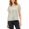 Cheapest ❤️ INC International Concepts 👩 Women's Sequin T-Shirt, Created For Macy's Champagne 😉 -International Concepts Sales unnamed file 2568