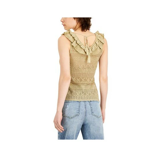 Deals ๐ฅ INC International Concepts ๐ฉ Women's Ruffle Sweater Tank Top, Created For Macy's Washed White โ๏ธ 4 Deals ๐ฅ INC International Concepts ๐ฉ Women's Ruffle Sweater Tank Top, Created For Macy's Washed White โ๏ธ - Image 2