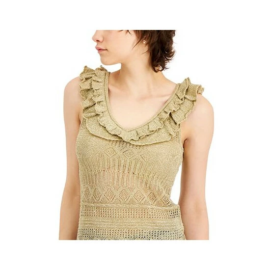 Deals ๐ฅ INC International Concepts ๐ฉ Women's Ruffle Sweater Tank Top, Created For Macy's Washed White โ๏ธ 5 Deals ๐ฅ INC International Concepts ๐ฉ Women's Ruffle Sweater Tank Top, Created For Macy's Washed White โ๏ธ - Image 3