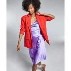 Cheapest 👏 INC International Concepts Ade Samuel For INC 👩 Women's Oversized Blazer, Created For Macy's Fiery Red 👍 -International Concepts Sales unnamed file 2614