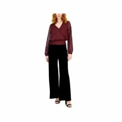 Best deal 🥰 INC International Concepts 👩 Women's Lace-Sleeve Blouse, Created For Macy's Port 🥰 -International Concepts Sales unnamed file 2621