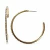 Best deal 😉 INC International Concepts Medium Pavé Open Hoop Earrings, 1.78, Created For Macy's Gold 🔥 -International Concepts Sales unnamed file 2657