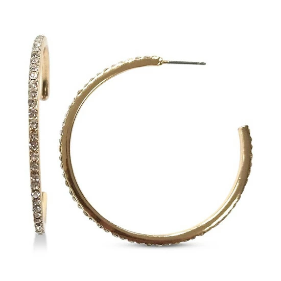 Best deal 😉 INC International Concepts Medium Pavé Open Hoop Earrings, 1.78, Created For Macy's Gold 🔥 3 Best deal 😉 INC International Concepts Medium Pavé Open Hoop Earrings, 1.78, Created For Macy's Gold 🔥