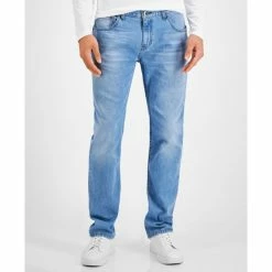 Deals π INC International Concepts Men's Cal Slim Straight Fit π Jeans, Created For Macy's Light Wash π
