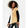 Cheap ⭐ INC International Concepts 👩 Women's Colorblocked Step-Hem Tunic Sweater, Created For Macy's Grey Combo 🧨 -International Concepts Sales unnamed file 2676