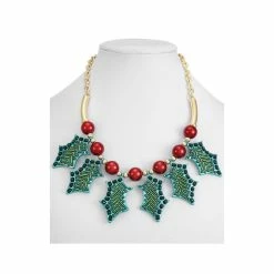 Best Pirce ⭐ INC International Concepts Gold-Tone Mixed Stone Holly Frontal Necklace, 18 + 3 Extender, Created For Macy's Multi 😍 -International Concepts Sales unnamed file 2712