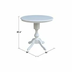 Best reviews of ⌛ International Concepts 30 Round Top Pedestal Table- 34.9H No Color 🎁 -International Concepts Sales unnamed file 2716