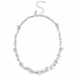 Cheapest 😉 INC International Concepts Silver-Tone Crystal Flower All-Around Statement Necklace, 17 + 3 Extender, Created For Macy's 👍