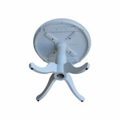 Outlet 💯 International Concepts 30 Round Top Pedestal Table- 28.9H White ✔️ -International Concepts Sales unnamed file 2747