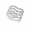 Coupon 🔔 INC International Concepts Silver-Tone Crystal Wavy Multi-Row Ring, Created For Macy's 🥰 -International Concepts Sales unnamed file 2752