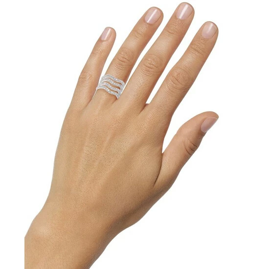 Coupon ๐ INC International Concepts Silver-Tone Crystal Wavy Multi-Row Ring, Created For Macy's ๐ฅฐ 4 Coupon ๐ INC International Concepts Silver-Tone Crystal Wavy Multi-Row Ring, Created For Macy's ๐ฅฐ - Image 2
