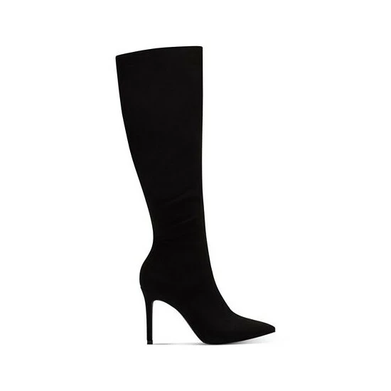 New ๐ INC International Concepts ๐ฉ Women's Rajel Wide-Calf ๐ Dress ๐ฅพ Boots, Created For Macy's Black Micro Wide Calf โค๏ธ 4 New ๐ INC International Concepts ๐ฉ Women's Rajel Wide-Calf ๐ Dress ๐ฅพ Boots, Created For Macy's Black Micro Wide Calf โค๏ธ - Image 2