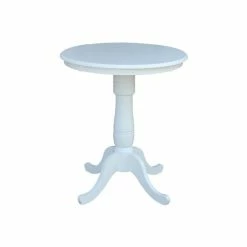 Top 10 ✔️ International Concepts 30 Round Top Pedestal Table- 34.9H Dark Brown 🔔