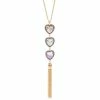Best deal 🎉 INC International Concepts Gold-Tone Crystal Heart Halo & Chain Tassel Long Lariat Necklace, 32 + 3 Extender, Created For Macy's Pink ❤️ -International Concepts Sales unnamed file 2789
