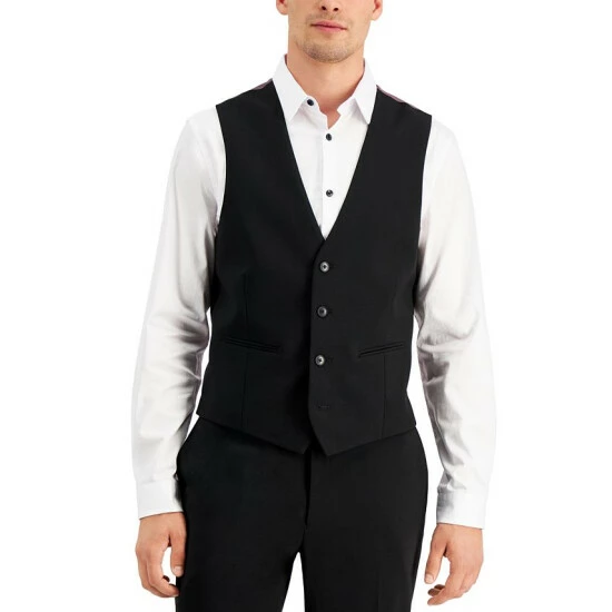 New ๐ INC International Concepts Men's Slim-Fit Black Solid Suit Vest, Created For Macy's Deep Black ๐ 3 New ๐ INC International Concepts Men's Slim-Fit Black Solid Suit Vest, Created For Macy's Deep Black ๐