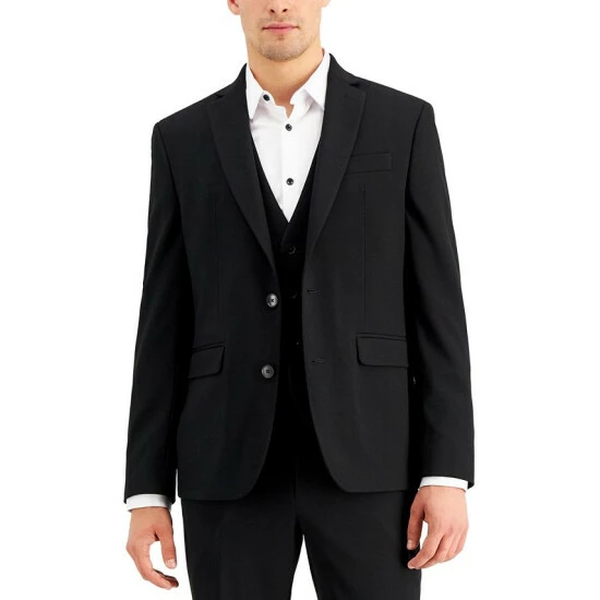 New ๐ INC International Concepts Men's Slim-Fit Black Solid Suit Vest, Created For Macy's Deep Black ๐ 6 New ๐ INC International Concepts Men's Slim-Fit Black Solid Suit Vest, Created For Macy's Deep Black ๐ - Image 4