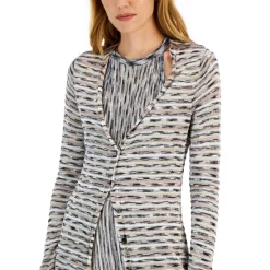 Best Pirce 🔔 INC International Concepts 👩 Women's Space-Dyed Duster Cardigan, Created For Macy's Beige Space Dye 👏 -International Concepts Sales unnamed file 286