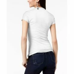 Coupon ⌛ INC International Concepts 👩 Women's Ribbed V-Neck Top, Created For Macy's Bright White ❤️ -International Concepts Sales unnamed file 2878