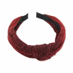 Buy ⌛ INC International Concepts Holiday Lane Red Sparkle Knotted Headband, Created For Macy's 💯