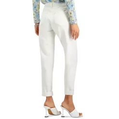 Best deal 🔔 INC International Concepts 👩 Women's Mid Rise Boyfriend Jean, Created For Macy's Bright White 😀 -International Concepts Sales unnamed file 293