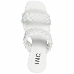 Promo 🧨 INC International Concepts 👩 Women's Lyra Braided 🩴 Sandals, Created For Macy's White 👏 -International Concepts Sales unnamed file 2935