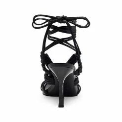 Outlet 👍 INC International Concepts 👩 Women's Brayd Lace-Up 👗 Dress 🩴 Sandals, Created For Macy's Black ⌛ -International Concepts Sales unnamed file 2949