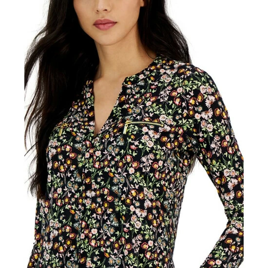 Top 10 ๐ INC International Concepts Petite Printed Zip-Pocket Top, Created For Macy's Diana Ditsy ๐ 6 Top 10 ๐ INC International Concepts Petite Printed Zip-Pocket Top, Created For Macy's Diana Ditsy ๐ - Image 4