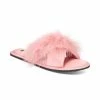 Best deal 🛒 INC International Concepts 👩 Women's Satin Marabou Slide Slippers, Created For Macy's Deep Black ❤️ -International Concepts Sales unnamed file 2982