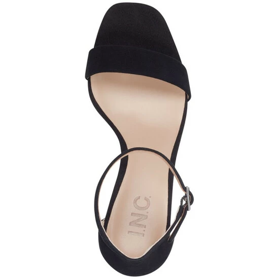 Buy ✨ INC International Concepts 👩 Women's Lexini Two-Piece 🩴 Sandals, Created For Macy's Black Suede ✔️ 6 Buy ✨ INC International Concepts 👩 Women's Lexini Two-Piece 🩴 Sandals, Created For Macy's Black Suede ✔️ - Image 4