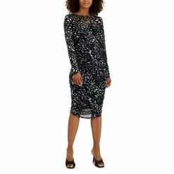 Discount 💯 INC International Concepts 👩 Women's Printed Mesh 👗 Dress, Created For Macy's Ava Animal 🛒