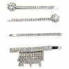 Discount 😀 INC International Concepts 4-Pc. Silver-Tone Crystal Flower & Fringe Bobby Pin Set, Created For Macy's ❤️ -International Concepts Sales unnamed file 3036