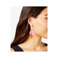 Top 10 ⌛ INC International Concepts Gold-Tone Imitation Pearl & Shaky Flower Statement Earrings, Created For Macy's Pink/orange ⭐ -International Concepts Sales unnamed file 3041