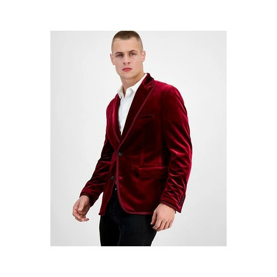 Brand new ๐งจ INC International Concepts Men's Anthony Slim-Fit Velvet Blazer, Created For Macy's Rain Forest ๐งจ 5 Brand new ๐งจ INC International Concepts Men's Anthony Slim-Fit Velvet Blazer, Created For Macy's Rain Forest ๐งจ - Image 3