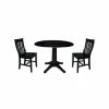 Brand new 🔔 International Concepts International Concept 42 Round Top Pedestal Table With 2 Chairs Black 👏 -International Concepts Sales unnamed file 3060