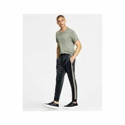 New 🎁 INC International Concepts I.N.C. International Concepts® Men's Regular-Fit Side Stripe Velour Joggers, Created For Macy's Basic Navy 🛒 -International Concepts Sales unnamed file 3065